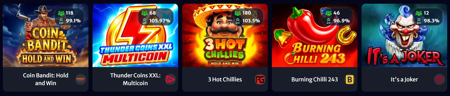 Pokies Selection at Hellspin Casino